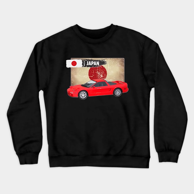 1994 Red Acura NSX 01 Crewneck Sweatshirt by Stickers Cars